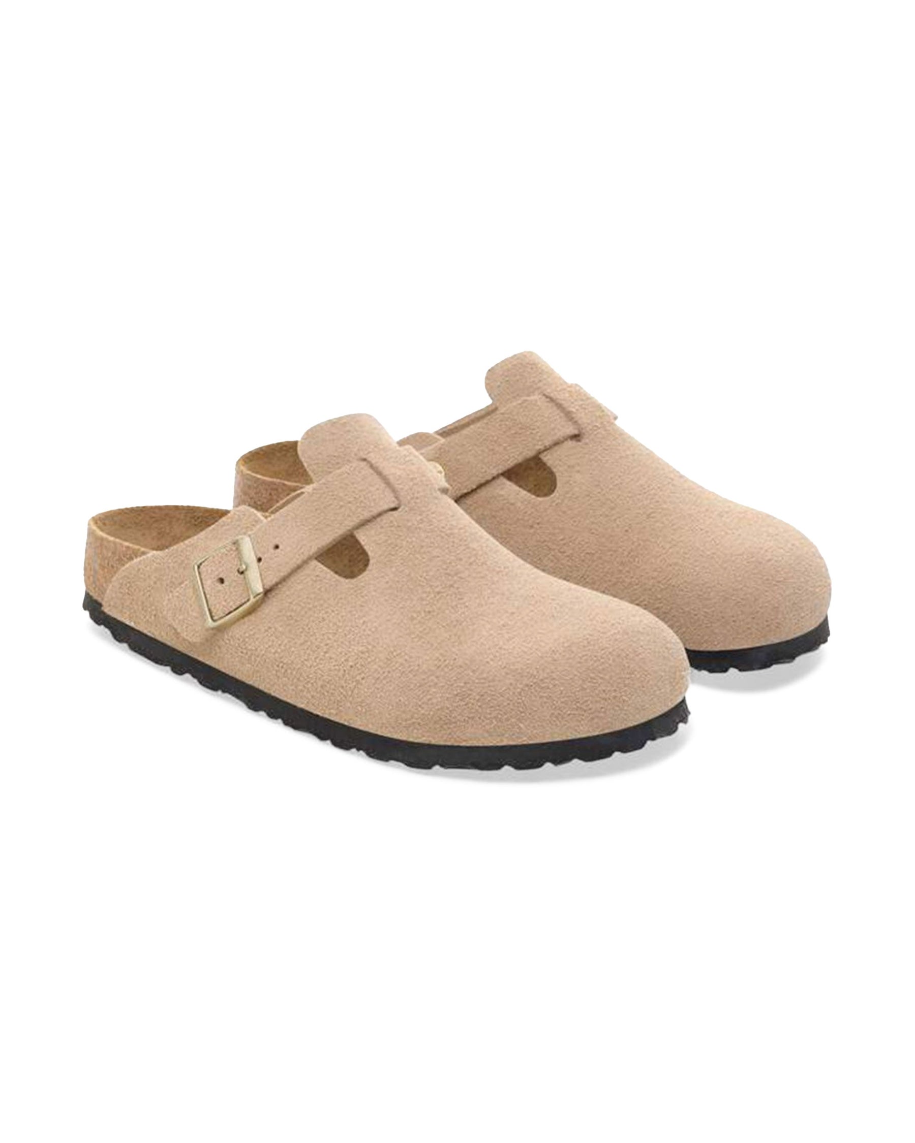Birkenstock Boston Bs Suede Beige