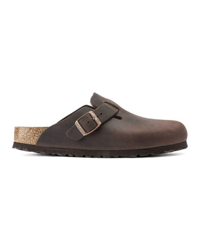 Birkenstock Boston Habana Oiled Leather Narrow Fit