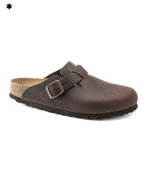 Birkenstock Boston Habana Oiled Leather Narrow Fit