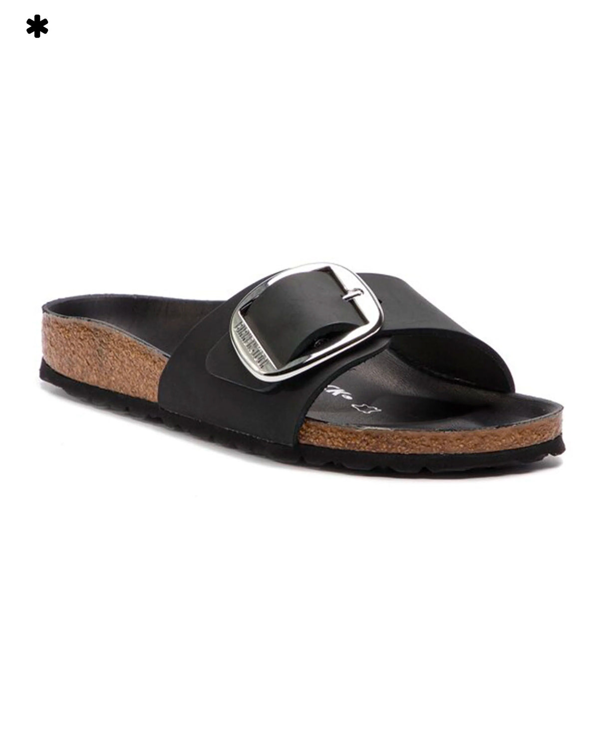 Birkenstock Madrid Big Buckle Black Oiled Leather Slim Fit