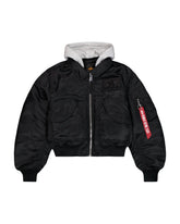 Bomber Donna Alpha Industries CWU-45-P Hooded W Nero