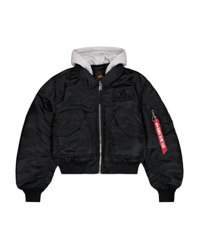 Bomber Donna Alpha Industries CWU-45-P Hooded W Nero