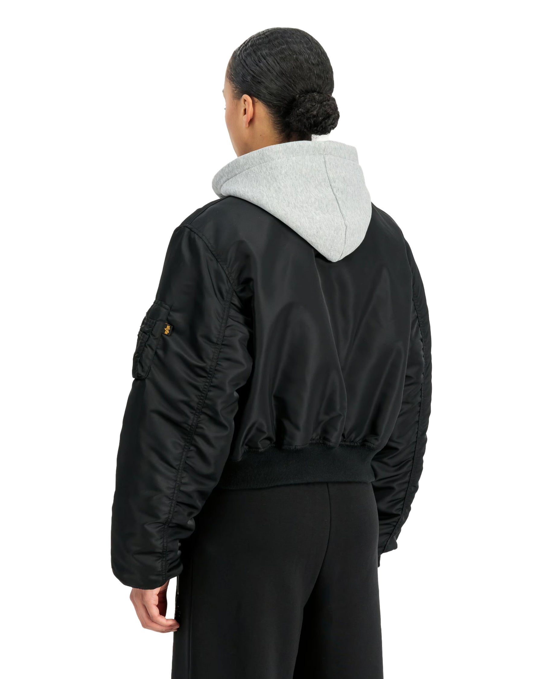 Bomber Donna Alpha Industries CWU-45-P Hooded W Nero