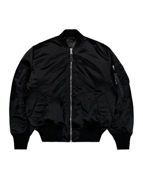 Bomber Uomo Alpha Industries MA-1 Base Flight Jacket UV Nero