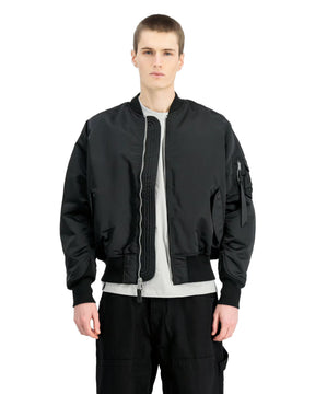 Bomber Uomo Alpha Industries MA-1 Base Flight Jacket UV Nero