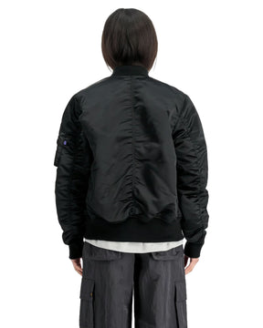 Bomber Uomo Alpha Industries MA-1 Base Flight Jacket UV Nero
