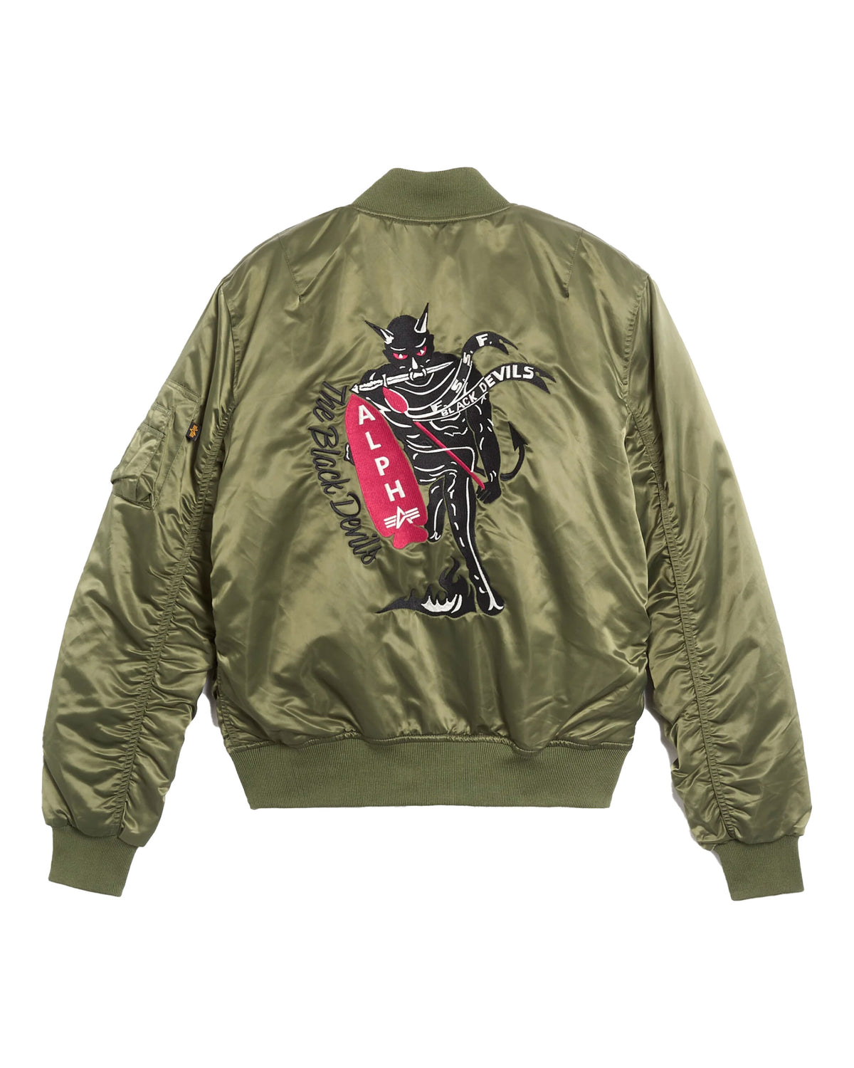 Bomber Uomo Alpha Industries MA-1 Black Devils Sage Green