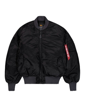 Bomber Uomo Alpha Industries MA-1 Distressed Nero