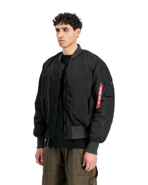 Bomber Uomo Alpha Industries MA-1 Distressed Nero