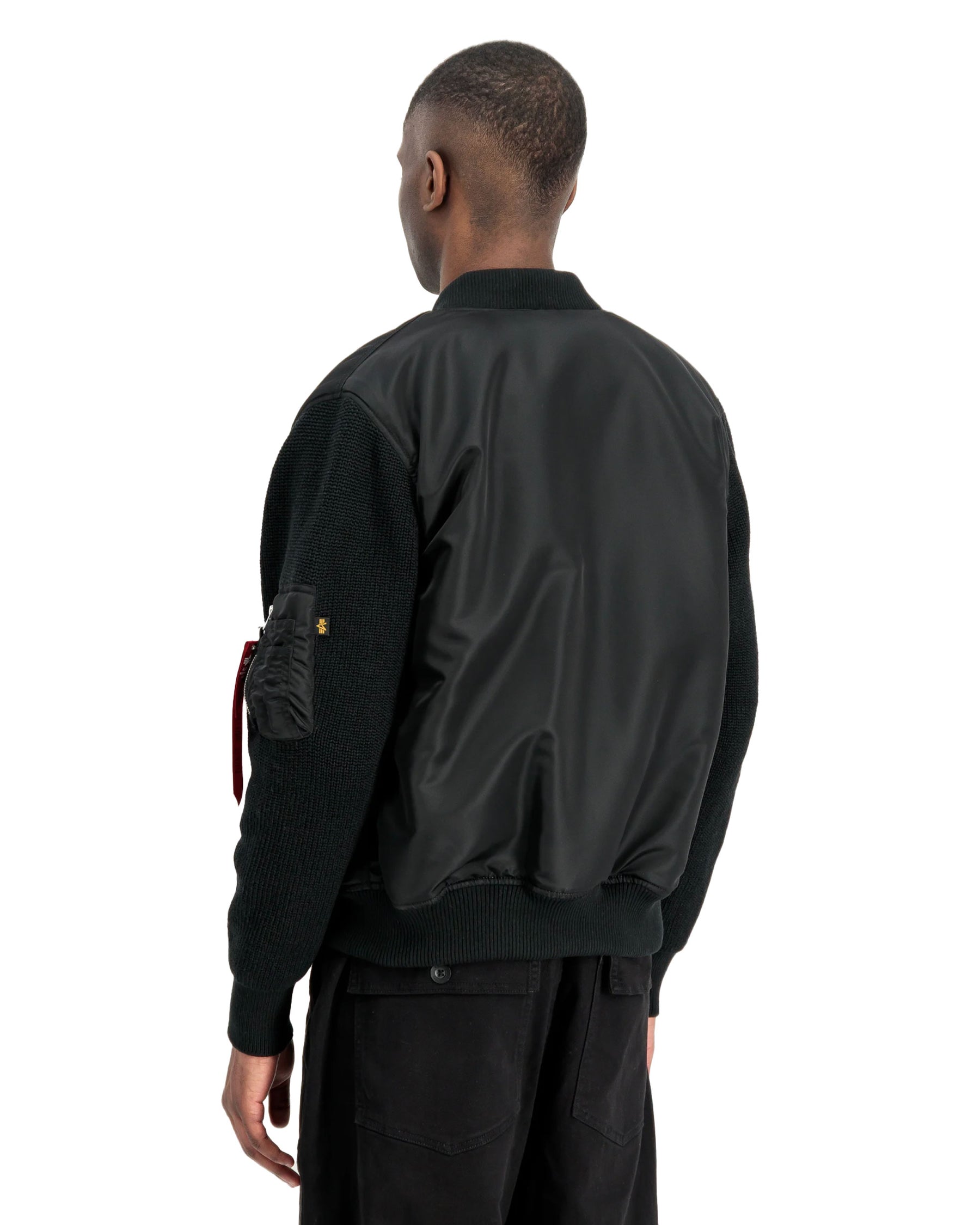 Bomber Uomo Alpha Industries MA-1 Knit Nero