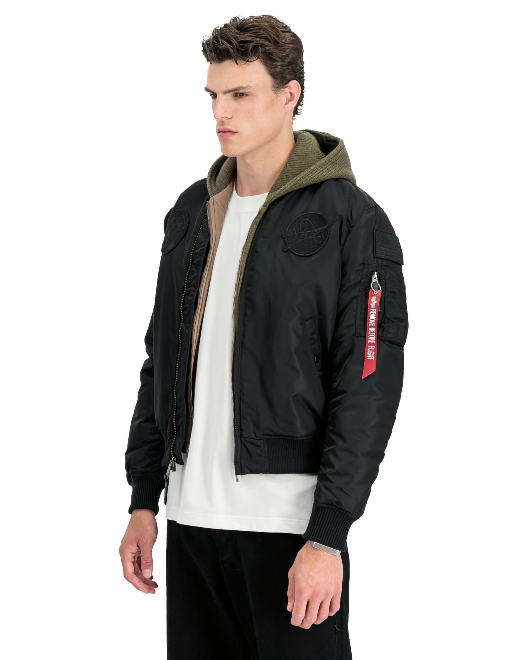 Bomber Uomo Alpha Industries MA-1 VF Nasa Nero