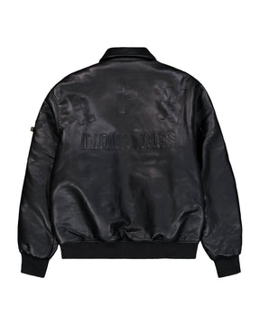Bomber Uomo Alpha Industries PU College Jacket Nero