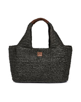 Borsa Mare Sundek in Paglia Nero