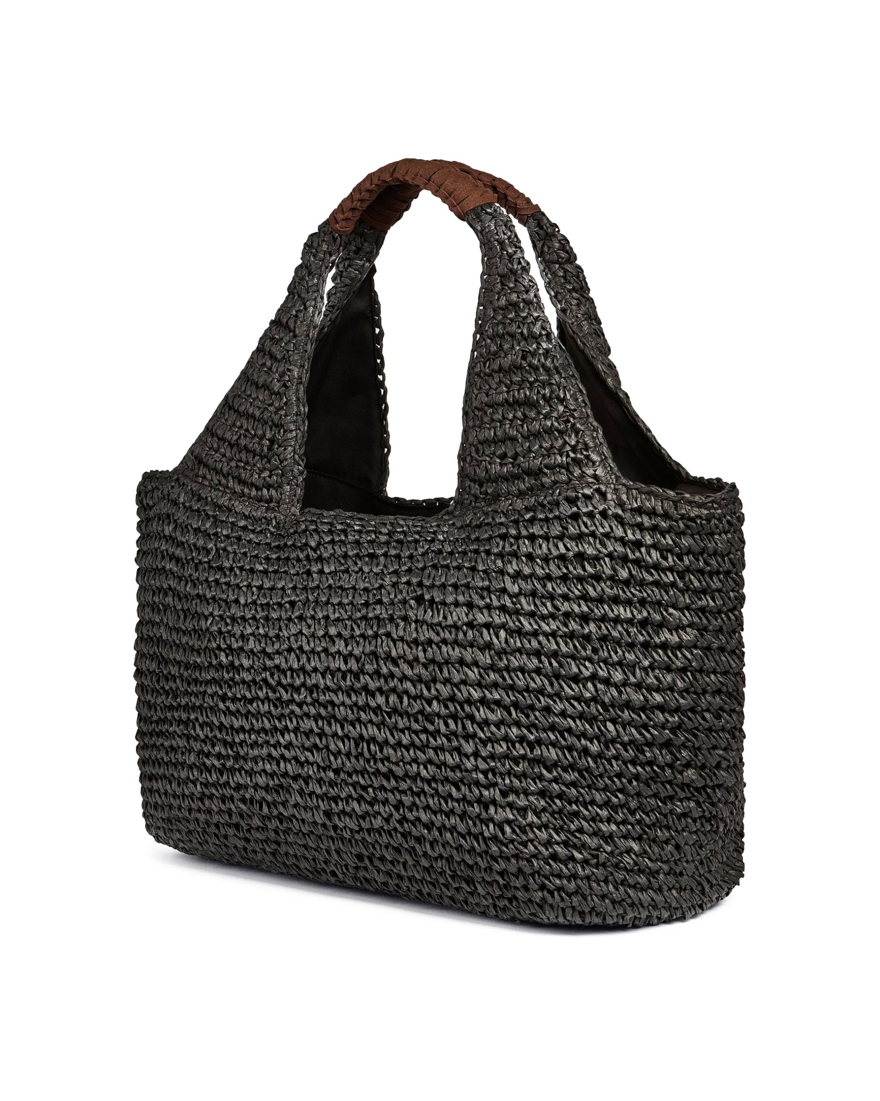 Borsa Mare Sundek in Paglia Nero