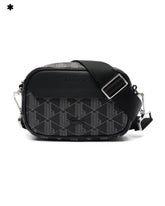 Borsa a Tracolla Lacoste Monogram Noir Gris S Reporter Bag