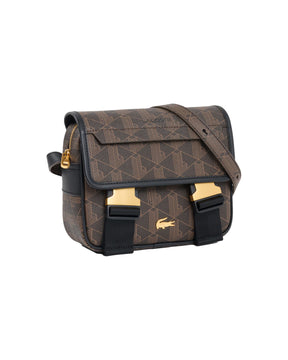 Borsello Lacoste The Blend Mono Slate Black Shitake Marrone