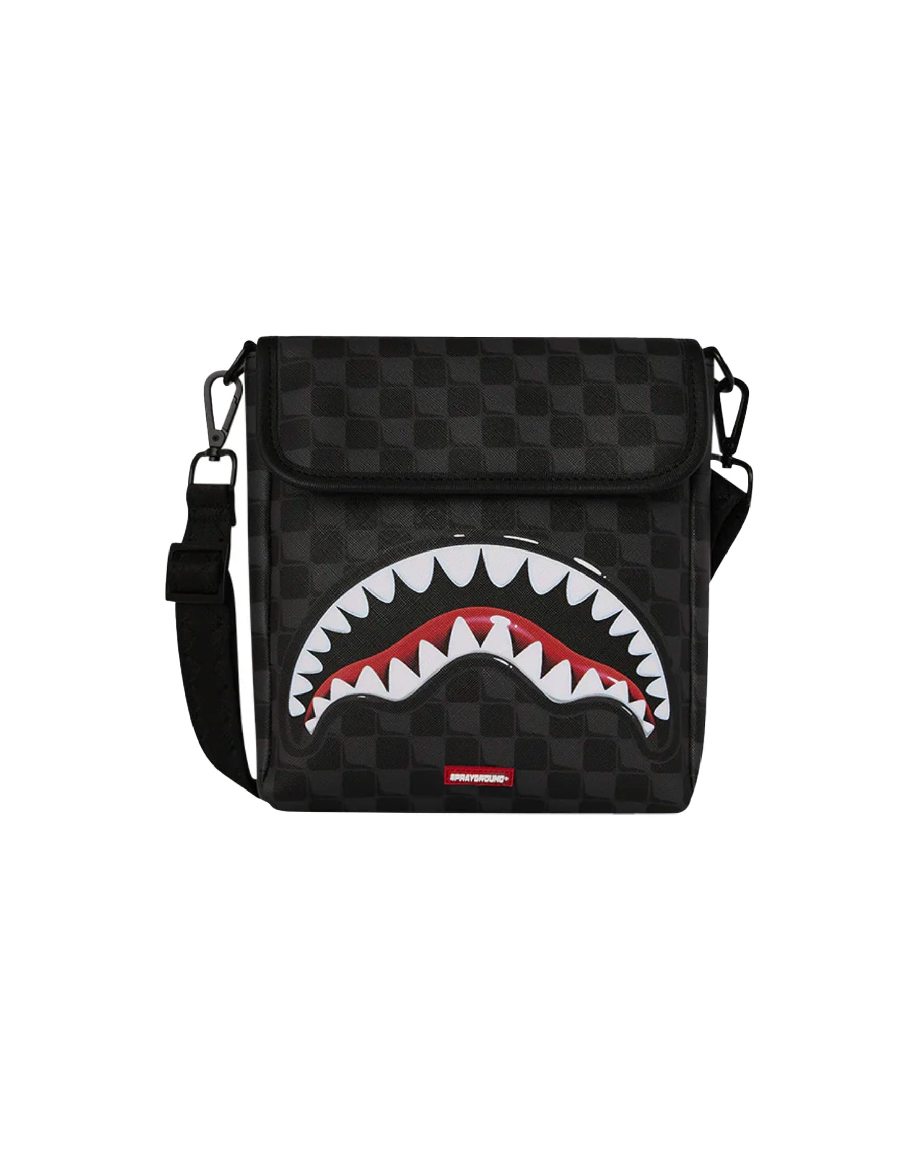 Sprayground Sharks In Paris Balloon Black Messenger Sling Bag