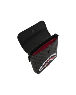 Sprayground Sharks In Paris Balloon Black Messenger Sling Bag