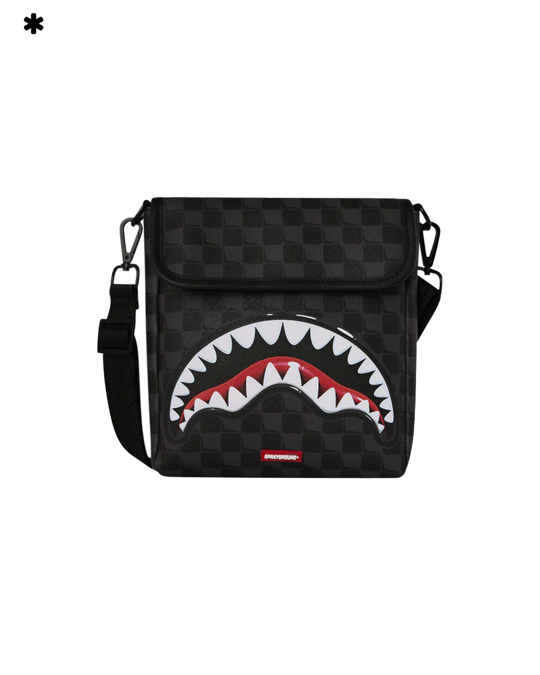 Sprayground Sharks In Paris Balloon Black Messenger Sling Bag