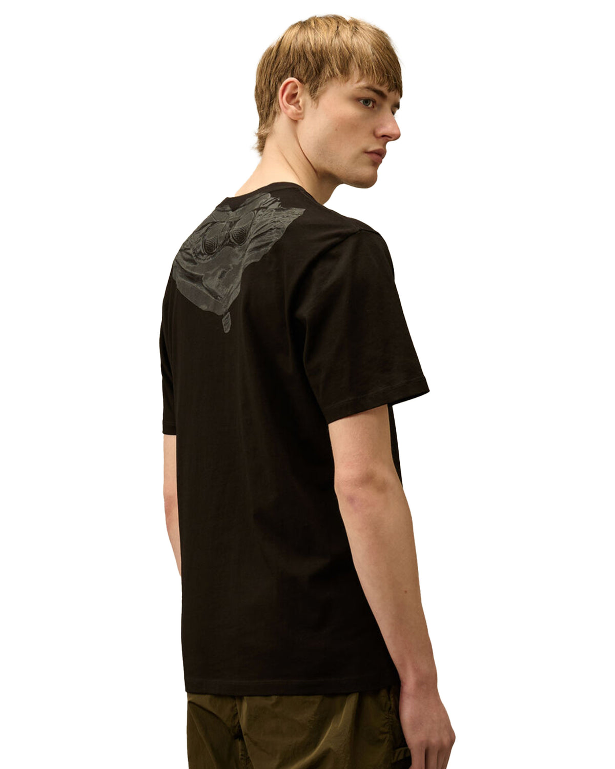 CP Company 30-1 Jersey Back Goggle Tee Black