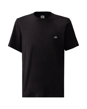 CP Company 30-1 Jersey Logo Patch Tee Blue