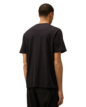 CP Company 30-1 Jersey Logo Patch Tee Blue