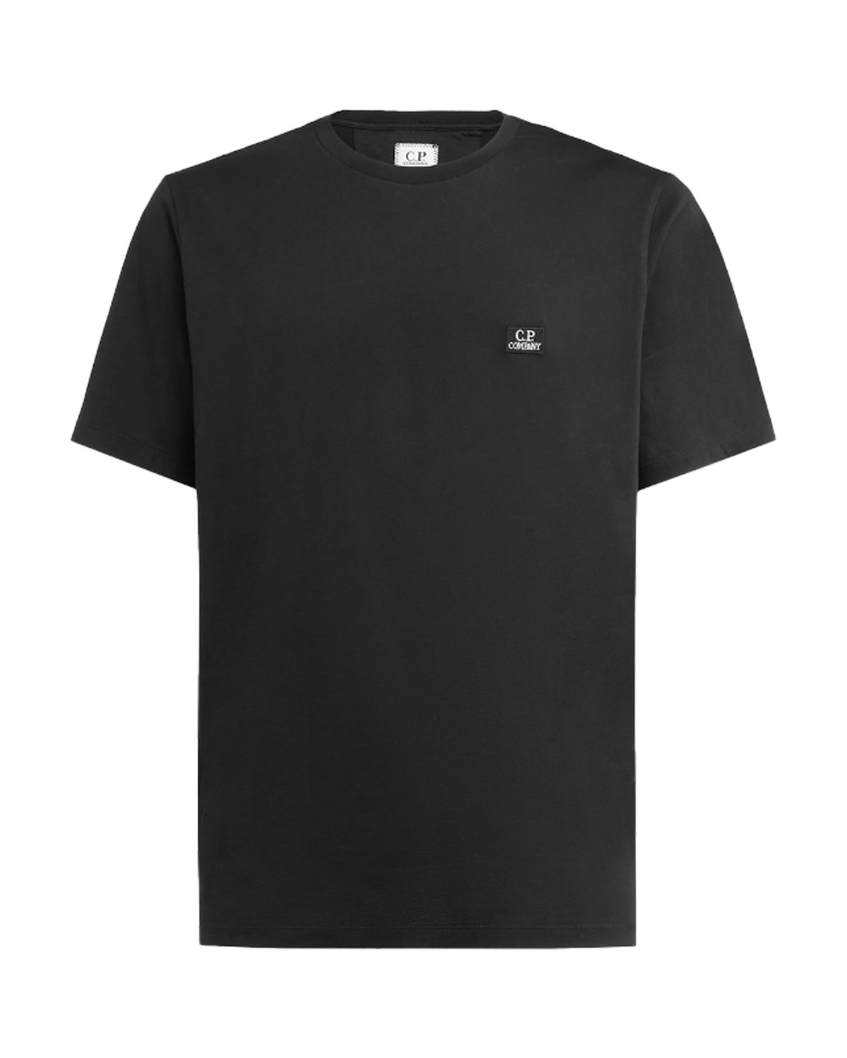 CP Company 30-1 Jersey Logo T-shirt Black