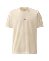CP Company 70-2 Mercerized Jersey Printed Logo Tee Gauze White