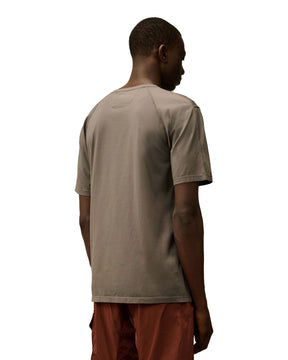 CP Company 70-2 Mercerized Jersey Printed Logo Tee Smoked Pearl