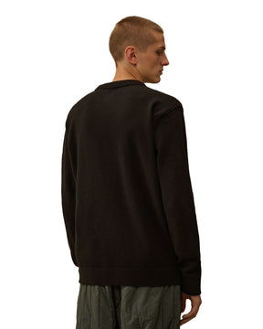 CP Company CP Company Knitwear Crew Neck In Soft Cotton Stretch Black