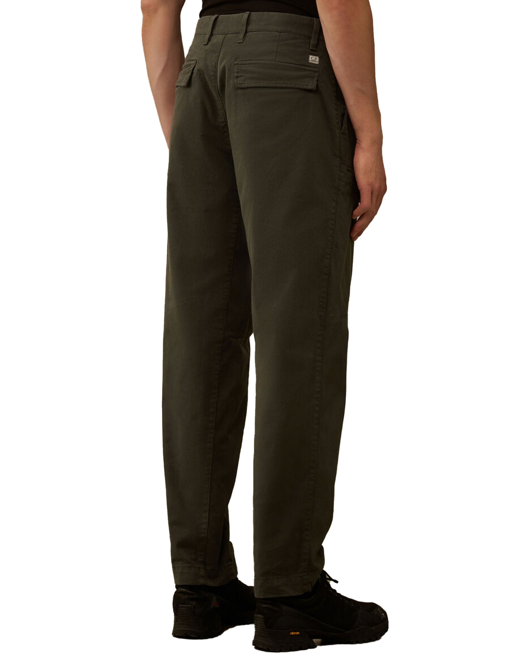 CP Company Cargo Pant in Stretch Satin Nero