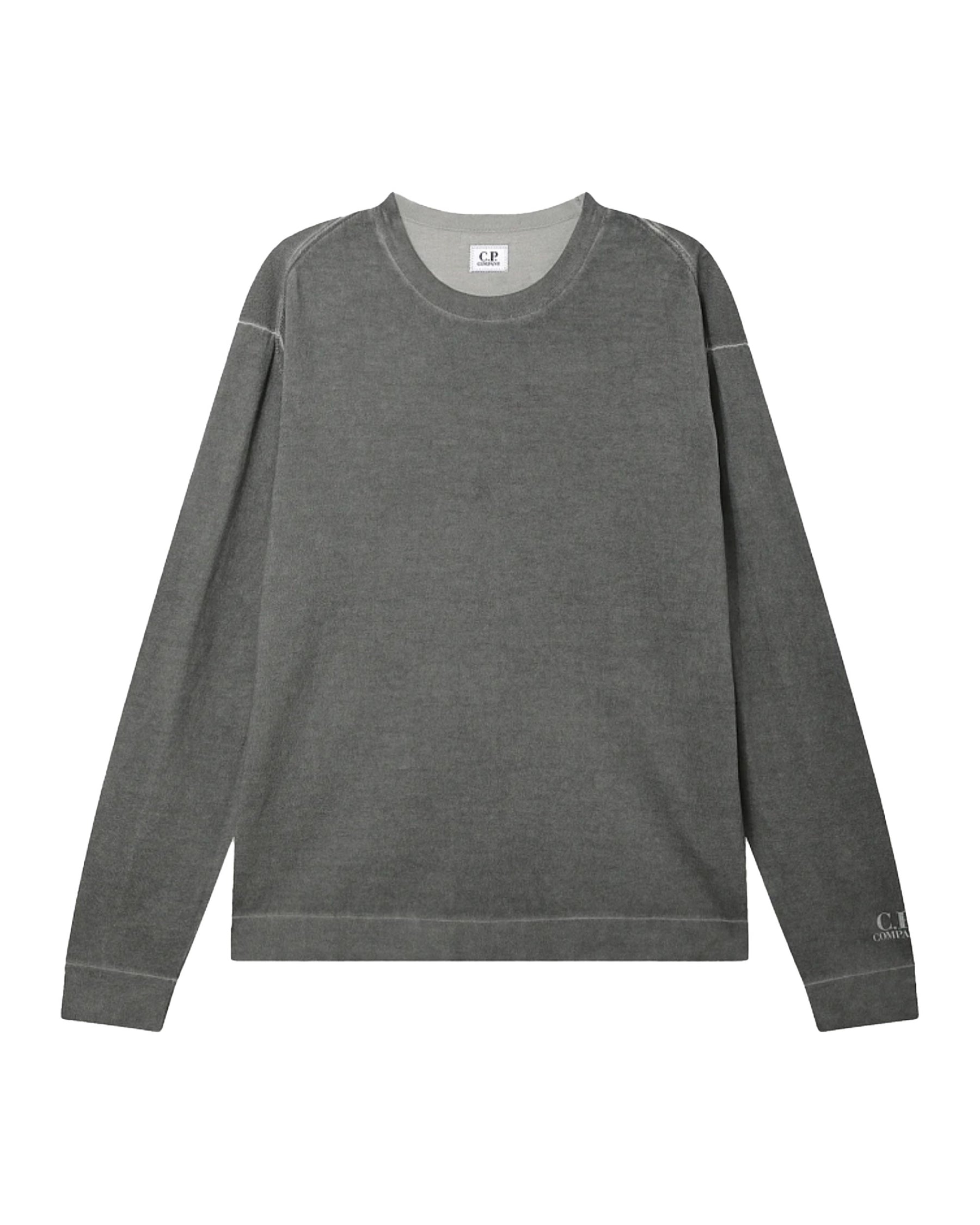 Polo CP Company Cotton Crepe Double Dyed Crewneck Sweater Gunmetal