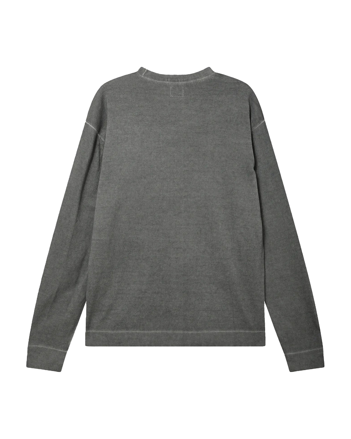 CP Company Cotton Crepe Double Dyed Crewneck Sweater Gunmetal