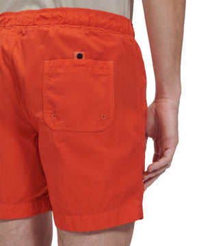 CP Company Eco-Chrome R Long Logo Swim Shorts Harvest Pumpkin