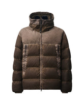 CP Company Eco-Chrome R Mixed Goggle Down Jacket Re-Color Brown