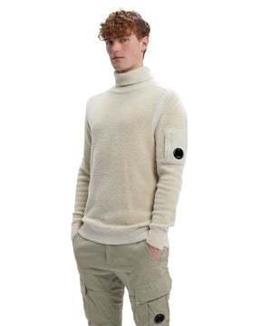 CP Company Fleece Knit Roll Neck Mojave Desert