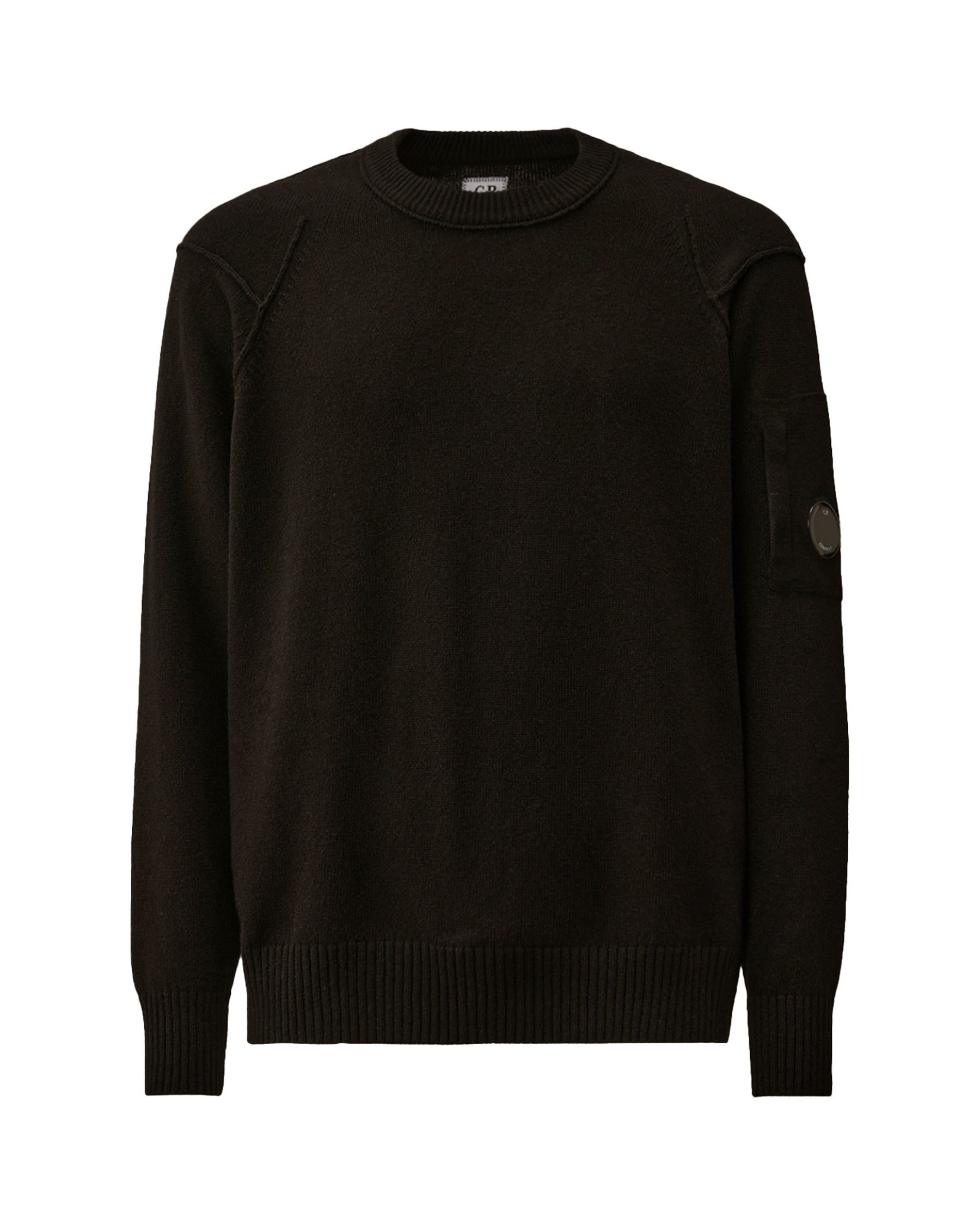 CP Company Knitwear Crew Neck In Lambswool Grs Nero