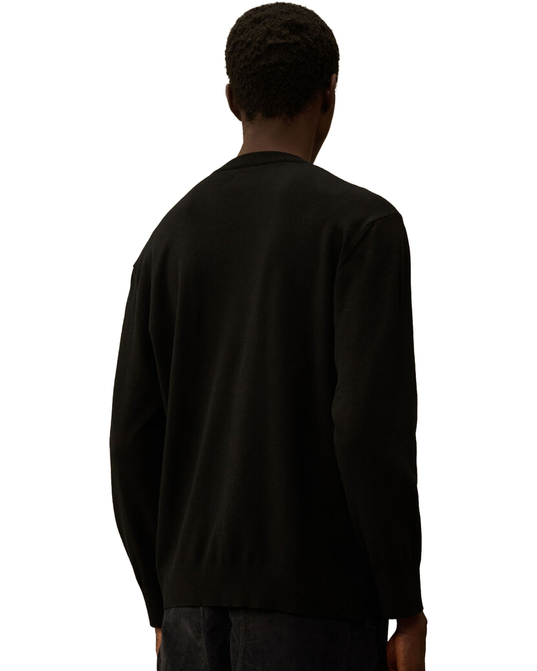 CP Company Knitwear Crew Neck in Merino Wool Black