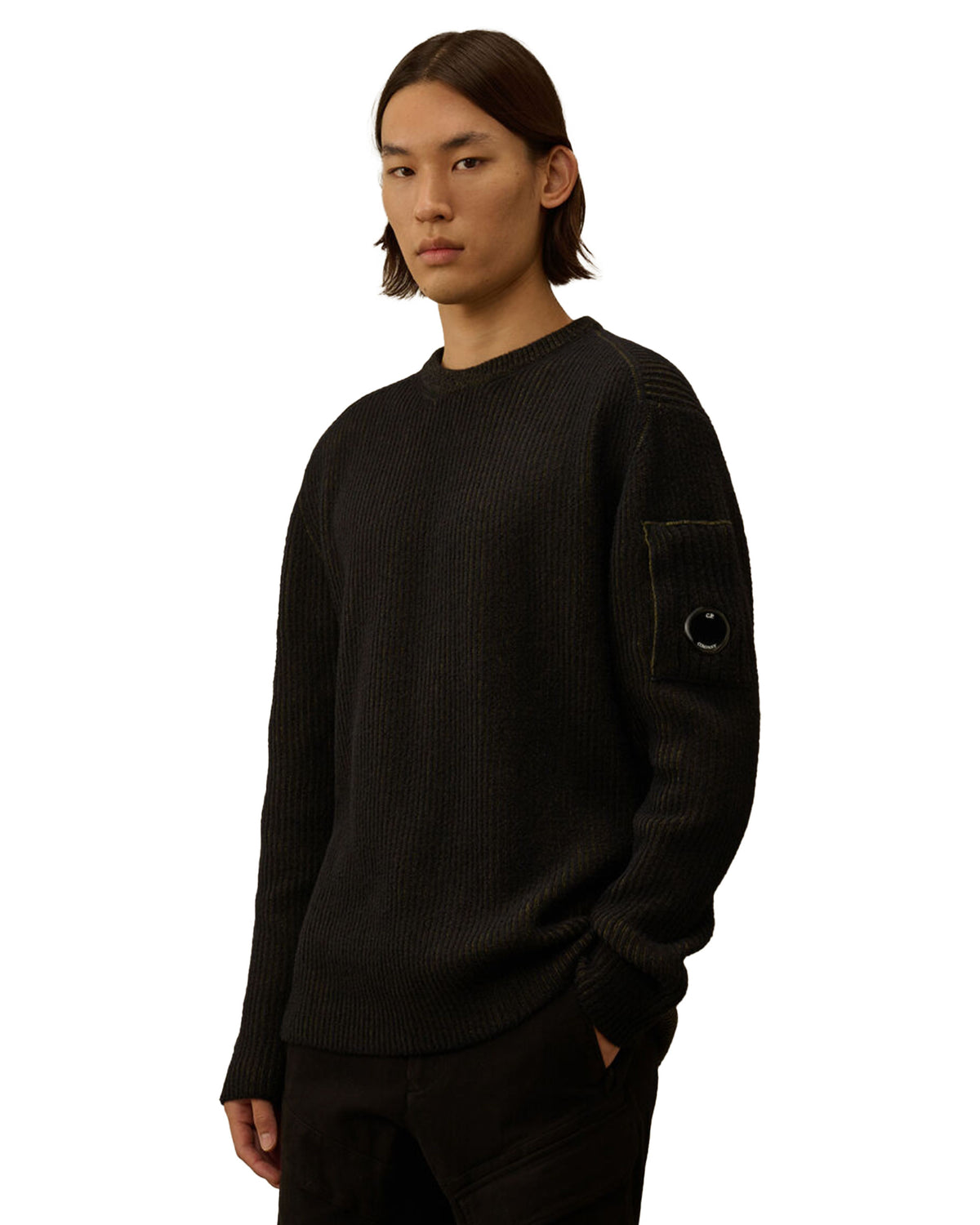 CP Company Knitwear Crew in Fleece Knit Capers