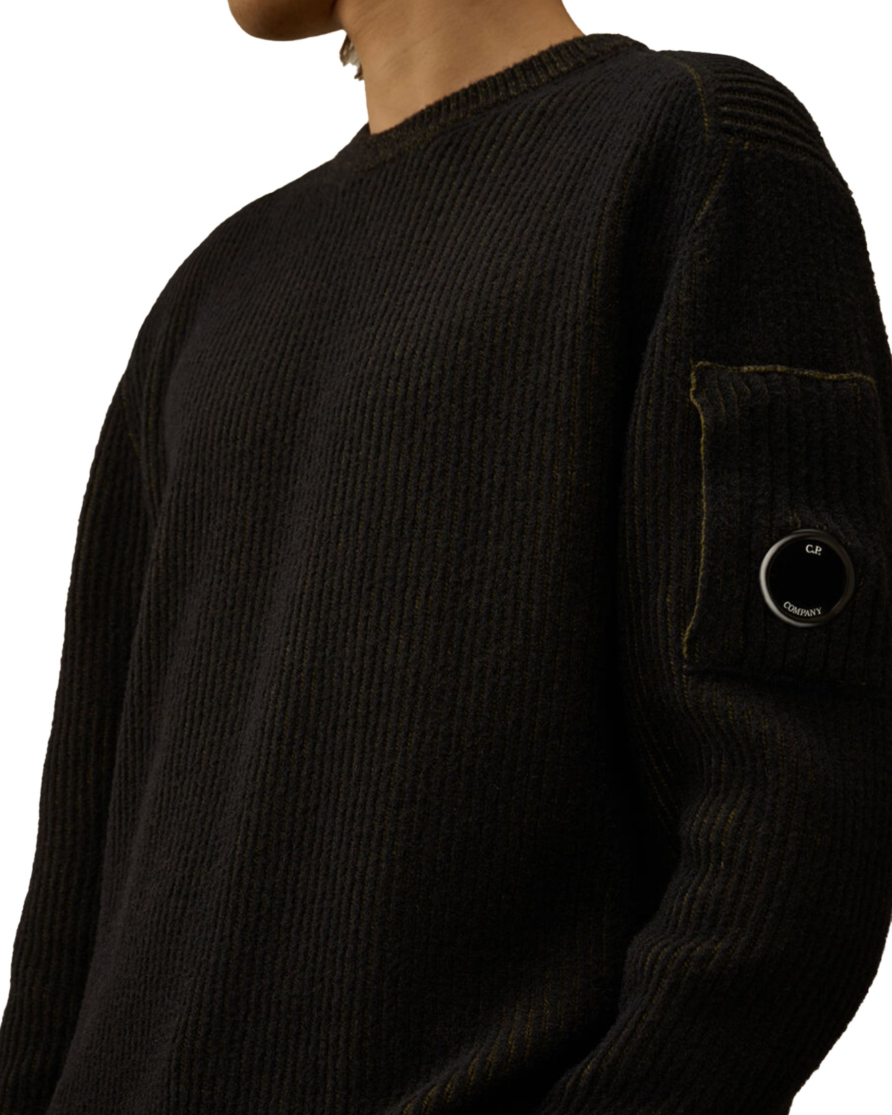 CP Company Knitwear Crew in Fleece Knit Capers
