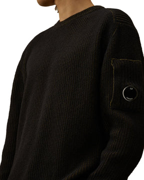 CP Company Knitwear Crew in Fleece Knit Capers