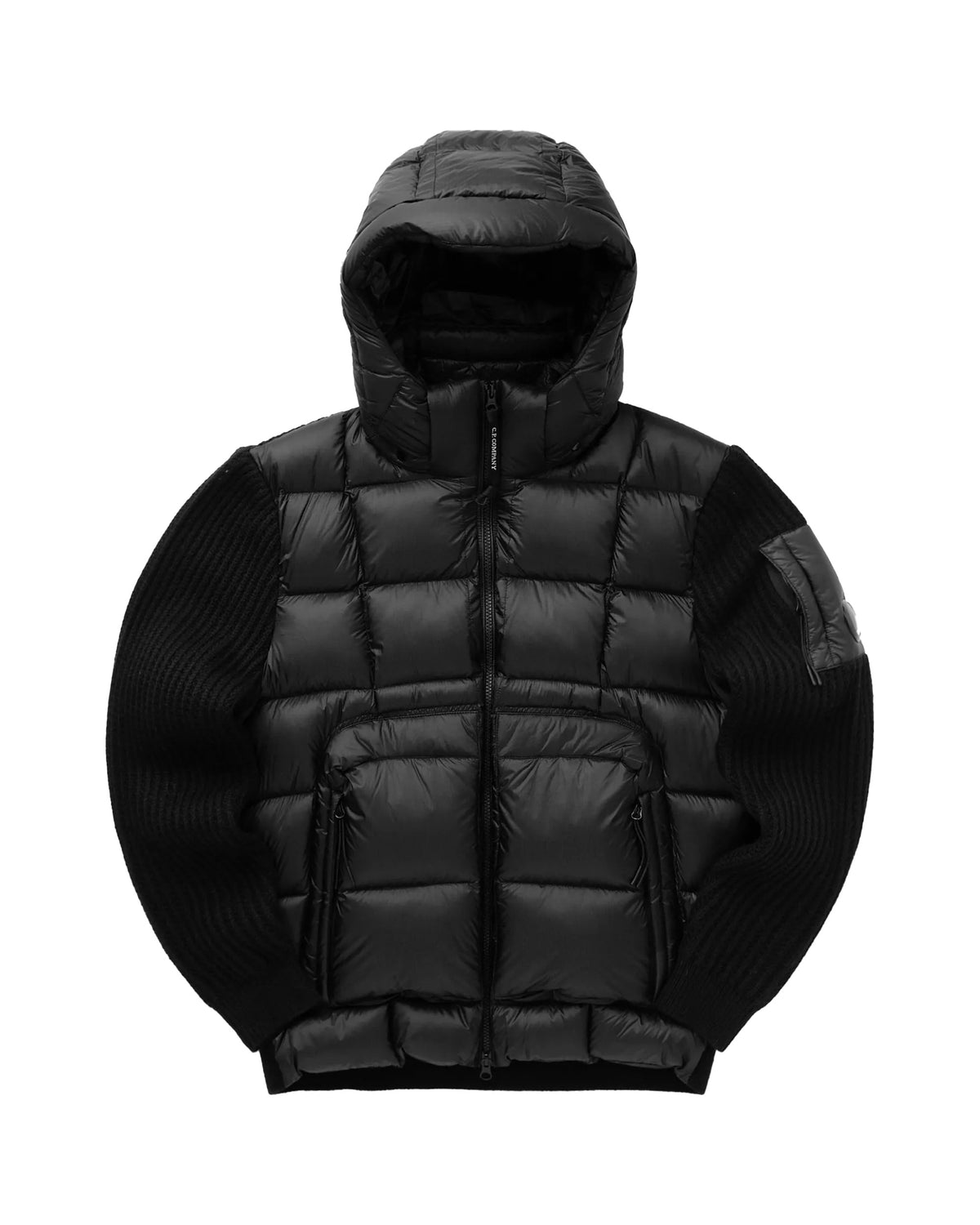 CP Company Knitwear Jacket in Merino Wool Extrafine Nero