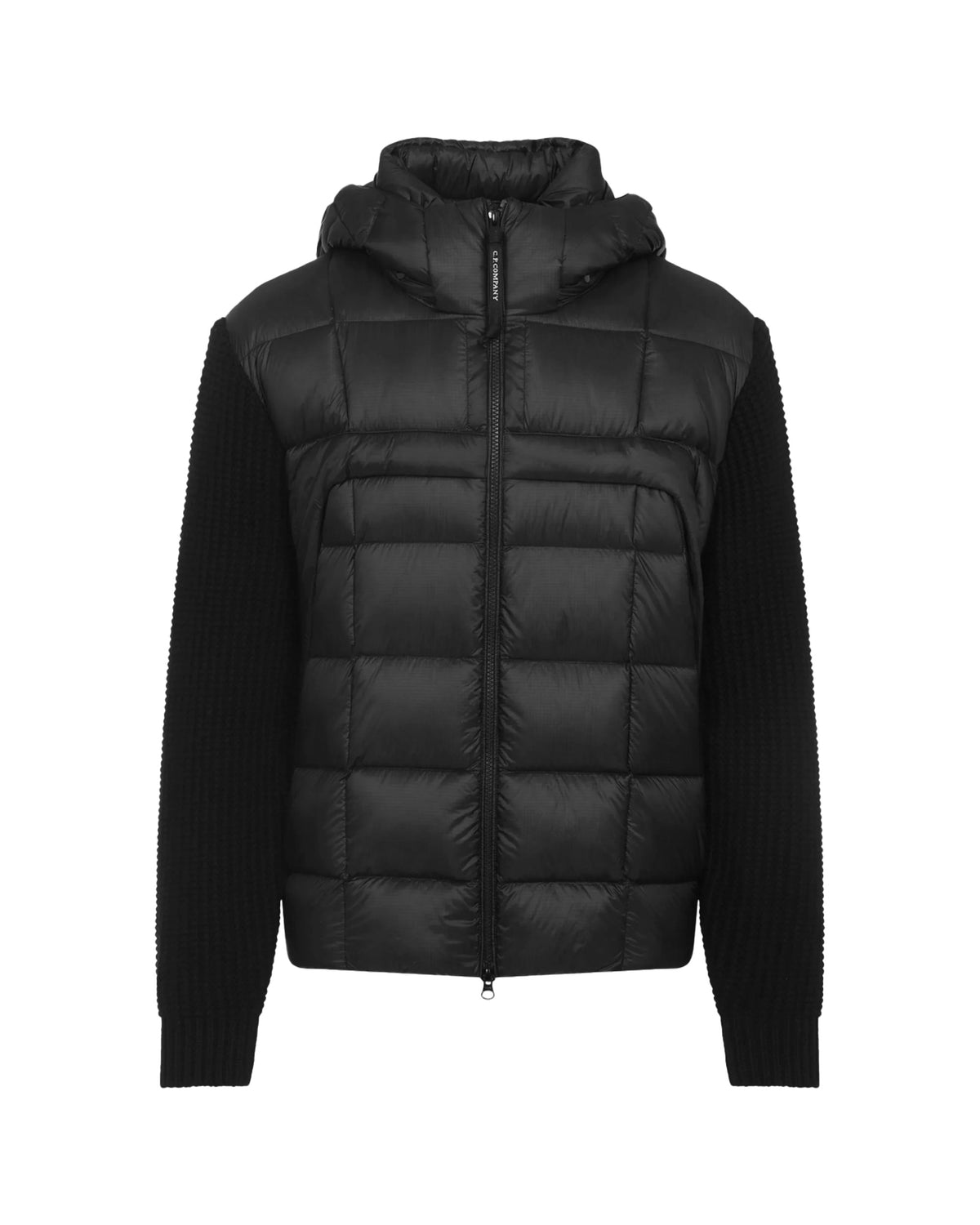 CP Company Knitwear Jacket in Merino Wool Extrafine Nero