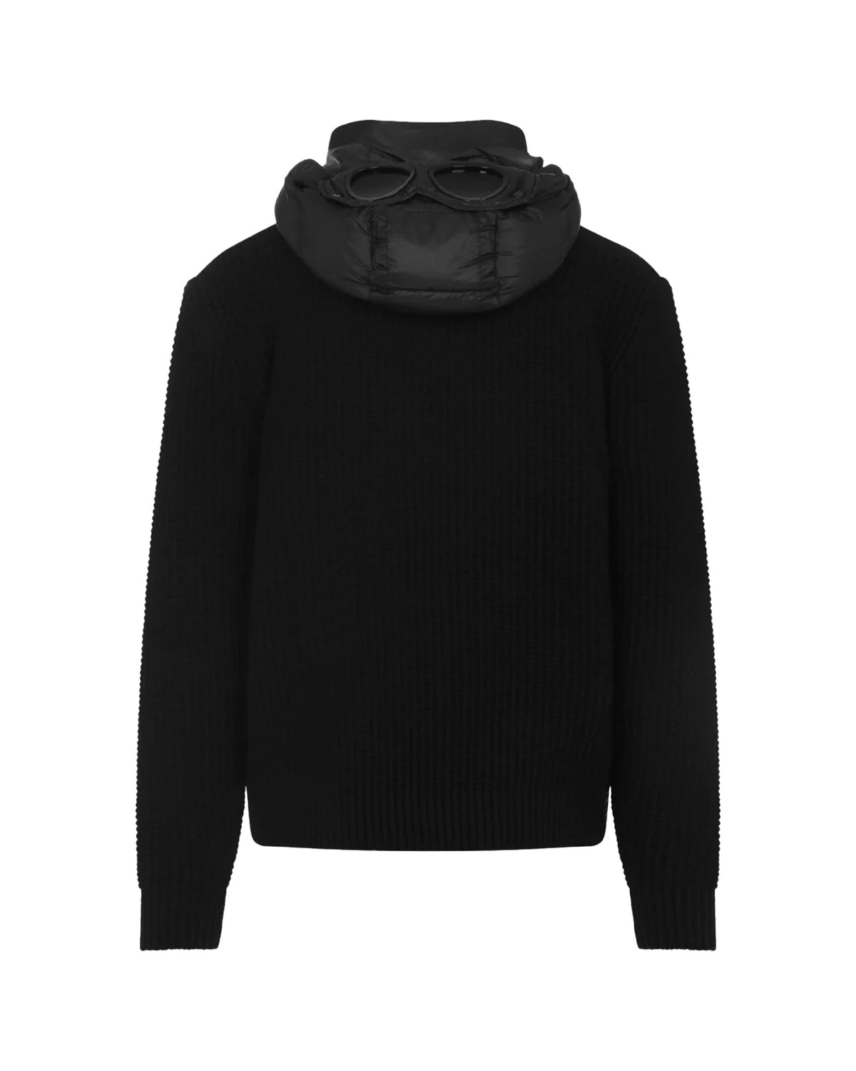 CP Company Knitwear Jacket in Merino Wool Extrafine Nero