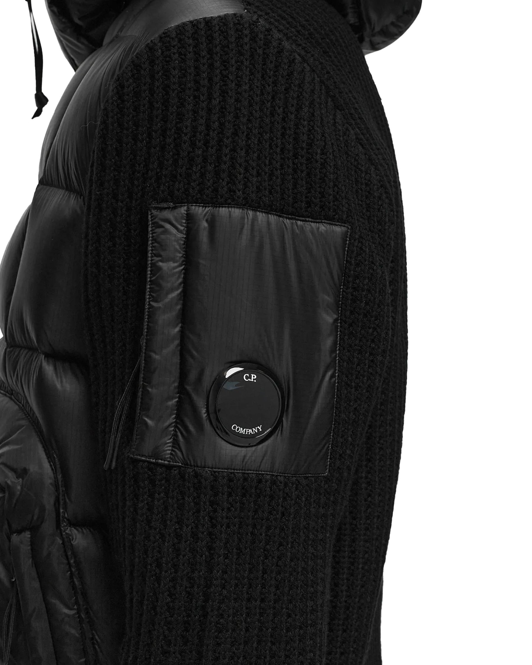 CP Company Knitwear Jacket in Merino Wool Extrafine Nero