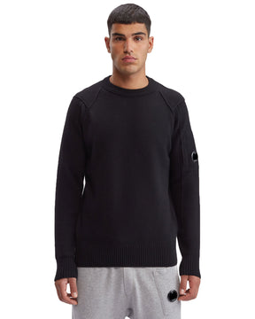 CP Company Lambswool Crew Neck Jumper Black