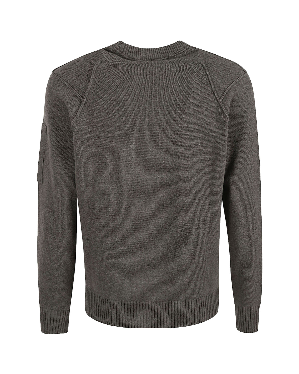 CP Company Lambswool Crew Neck Jumper Olive Night