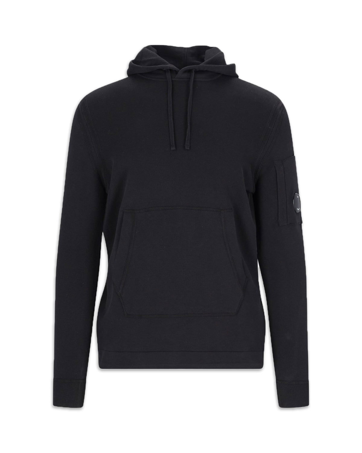 CP Company Light Terry Knitted Hoodie Black