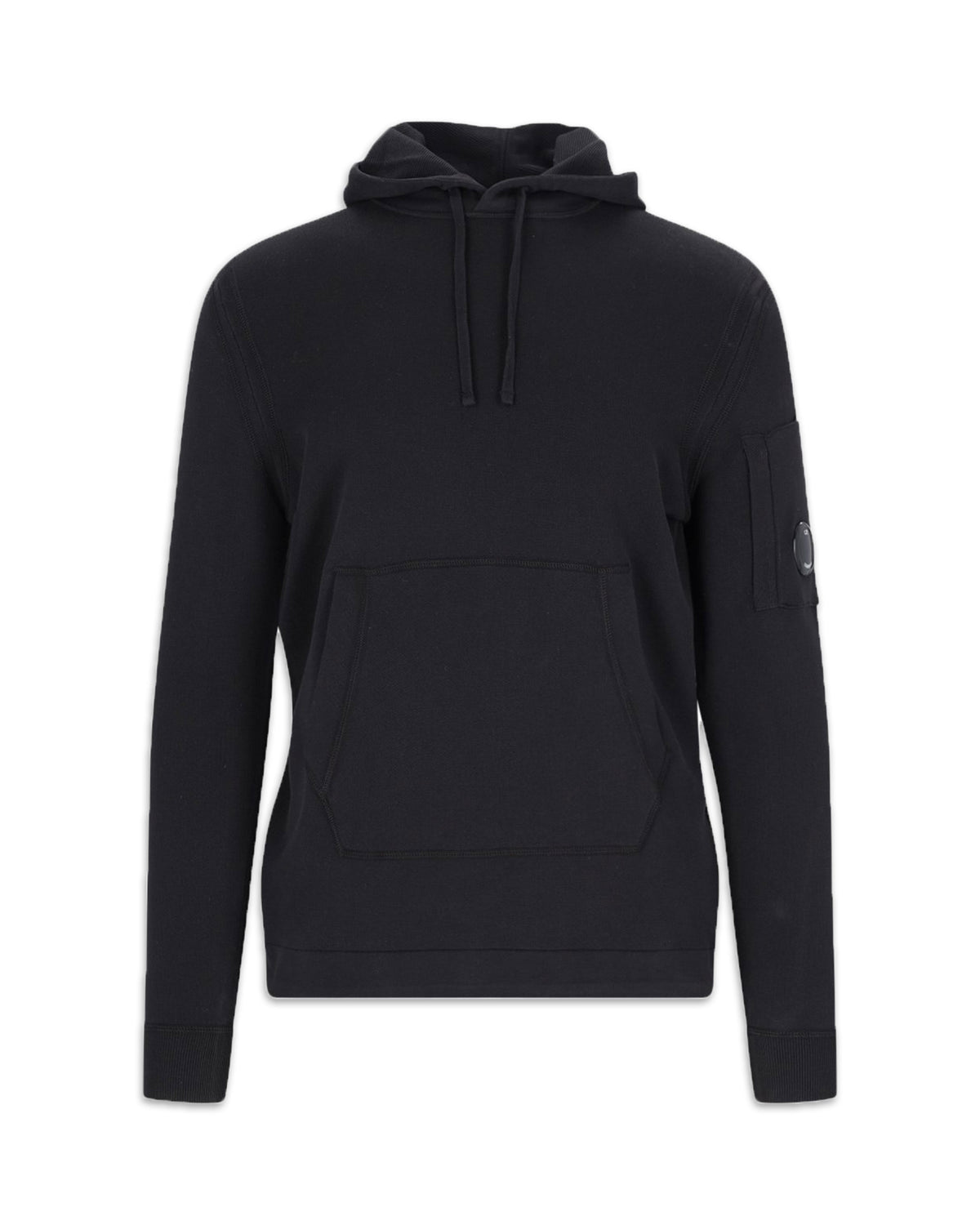 CP Company Light Terry Knitted Hoodie Nero