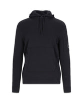 CP Company Light Terry Knitted Hoodie Black